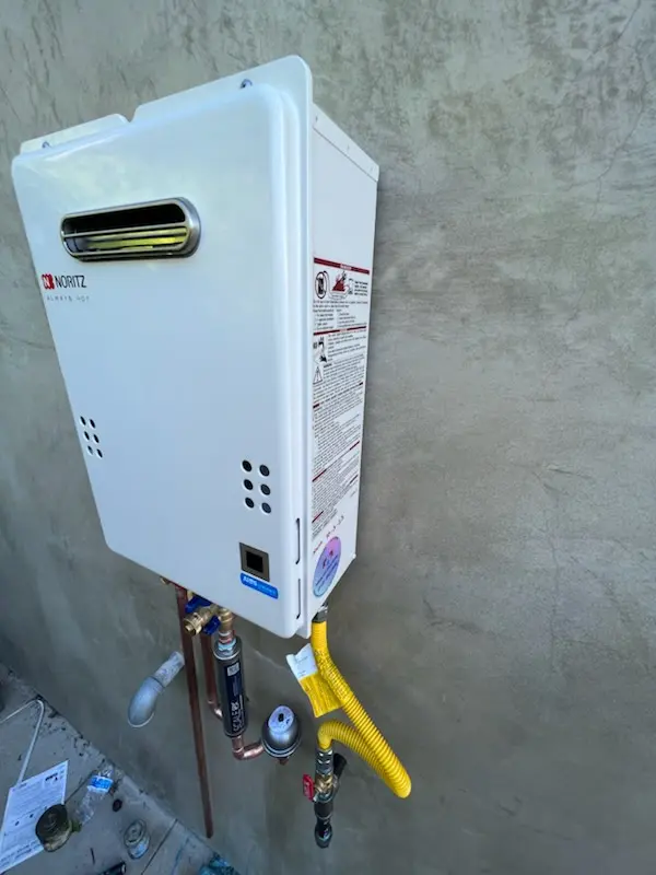 Tankless water heater installation for Chaparral homes